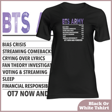 Load image into Gallery viewer, BTS Army Daily Value Tshirt