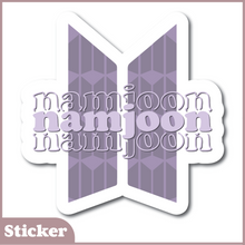 Load image into Gallery viewer, BTS Member Name Stickers