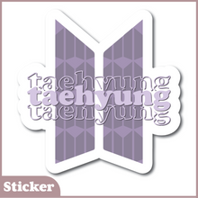 Load image into Gallery viewer, BTS Member Name Stickers