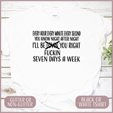 Load image into Gallery viewer, Jungkook Seven Lyric Tshirt