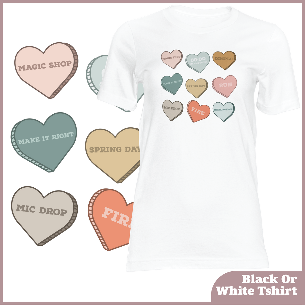 BTS Song Hearts Tshirt (Unisex)