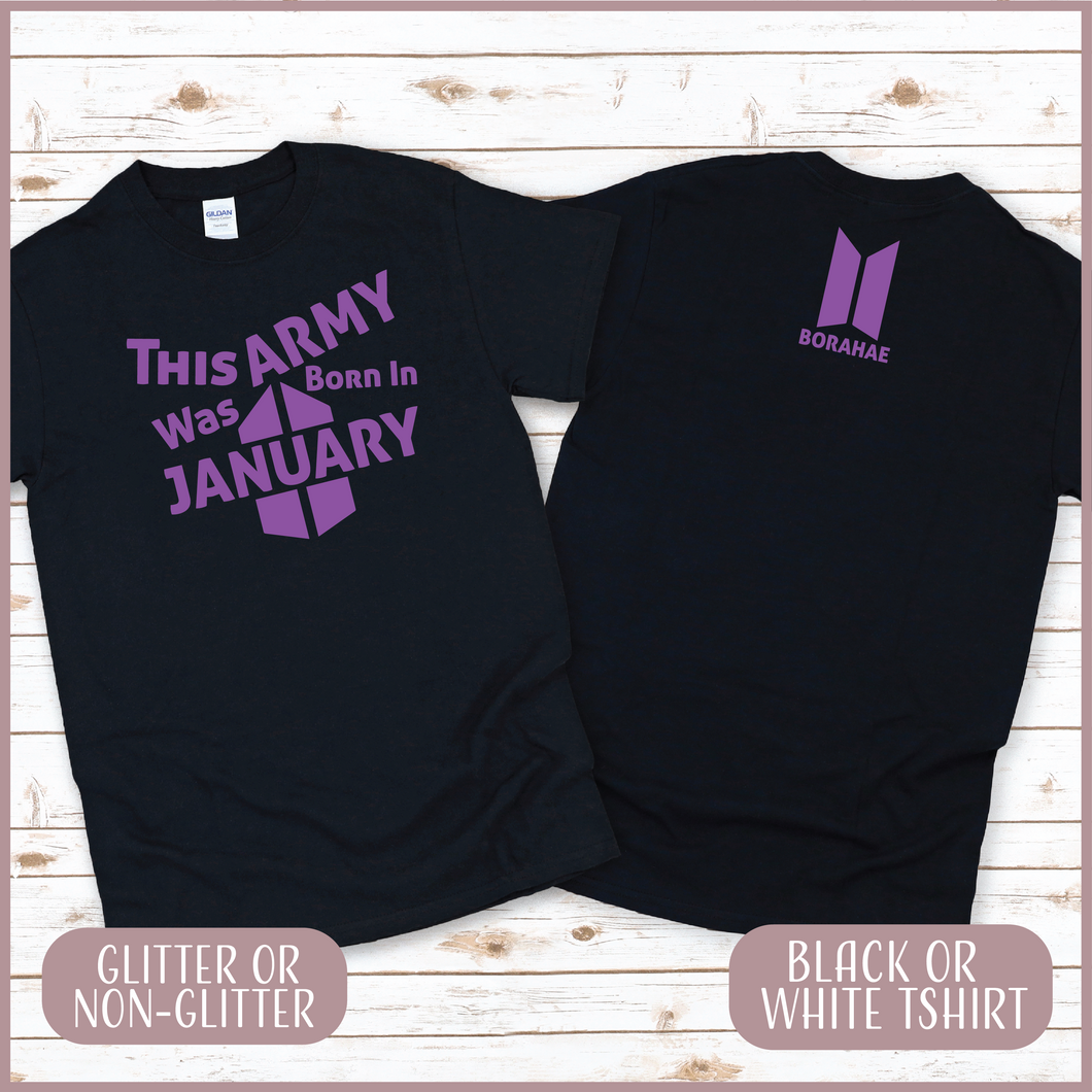 January Army Birthday Tshirt (UNISEX)