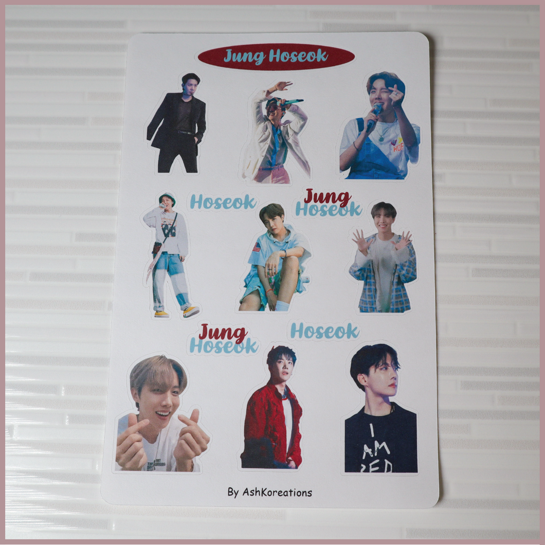 Jung Hoseok Sticker Sheet