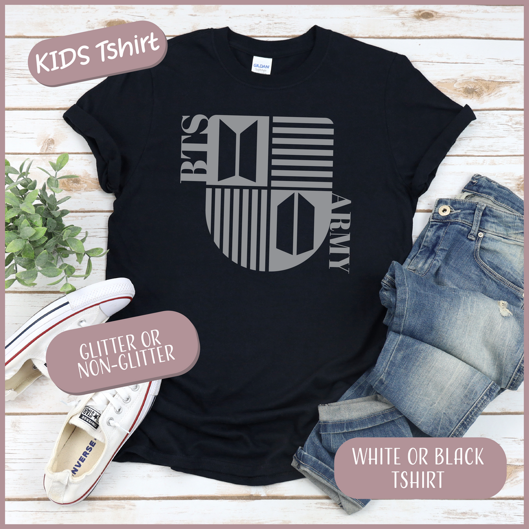 (KIDS) BTS Army Crest Tshirt (UNISEX)